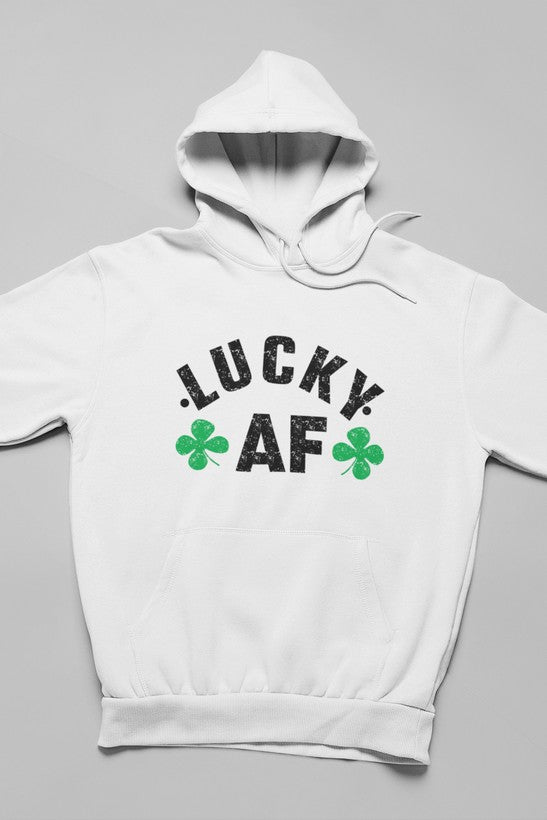 Lucky AF Hoodie - Meticulously Crafted Heavy Weight High-Quality Fleece