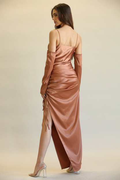 Blake - Premium Matte Satin Stretch Fabric Dress