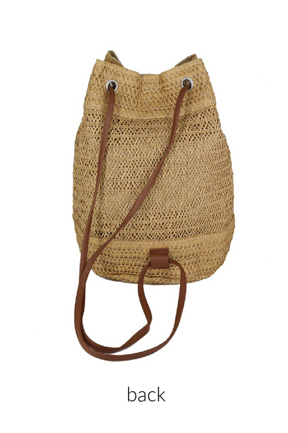 Embellish Your Life - Straw Backpack