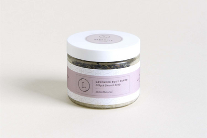 Lizush Lavender Body Scrub with CBD, Natural Body Salt Scrub (THC free)