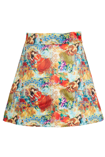 Sarvin Ahura Persian Printed Mini Skirt