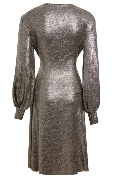 Sarvin Donatella Sequin Wrap Dress