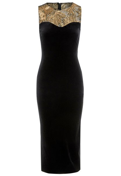 Sarvin Diva Velvet Bodycon Dress