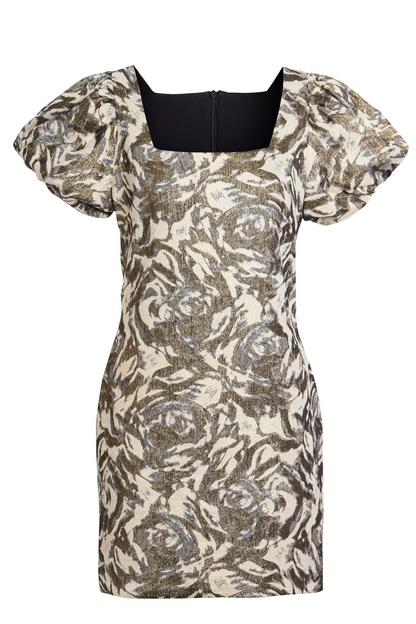 Sarvin Susie Puff Shoulder Dress