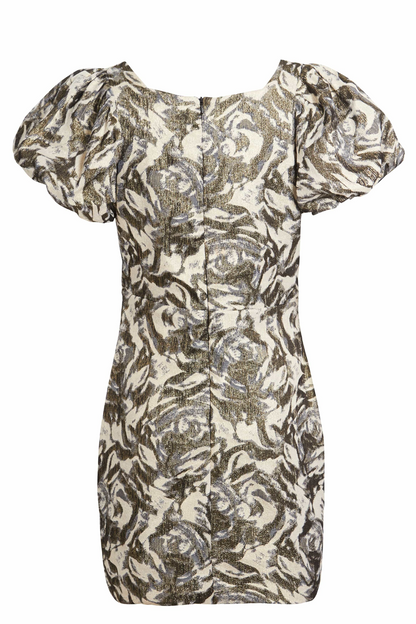 Sarvin Susie Puff Shoulder Dress