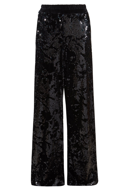 Sarvin La Mia Sequin Flared Trousers