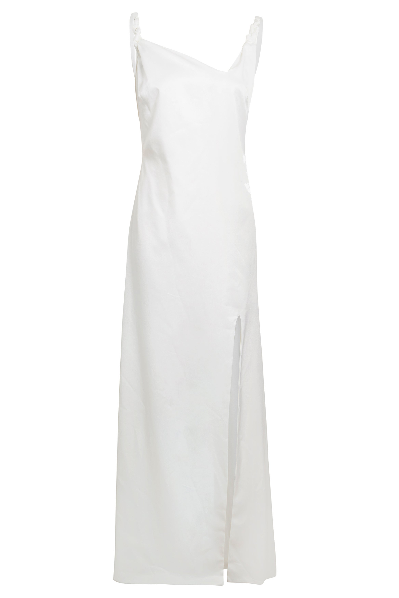 Sarvin Roya Asymmetric White Maxi Dress