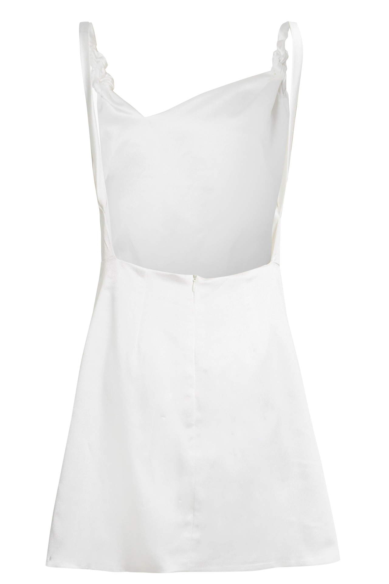 Sarvin Rosha Ivory Backless Mini Dress