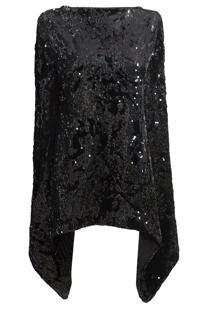 Sarvin La-Vita Sparkly Brown Tie Back Top