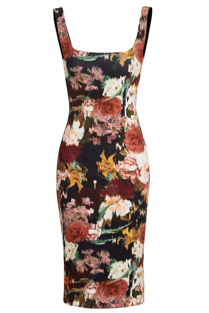 Sarvin Sophia Sleeveless Floral Bodycon Dress