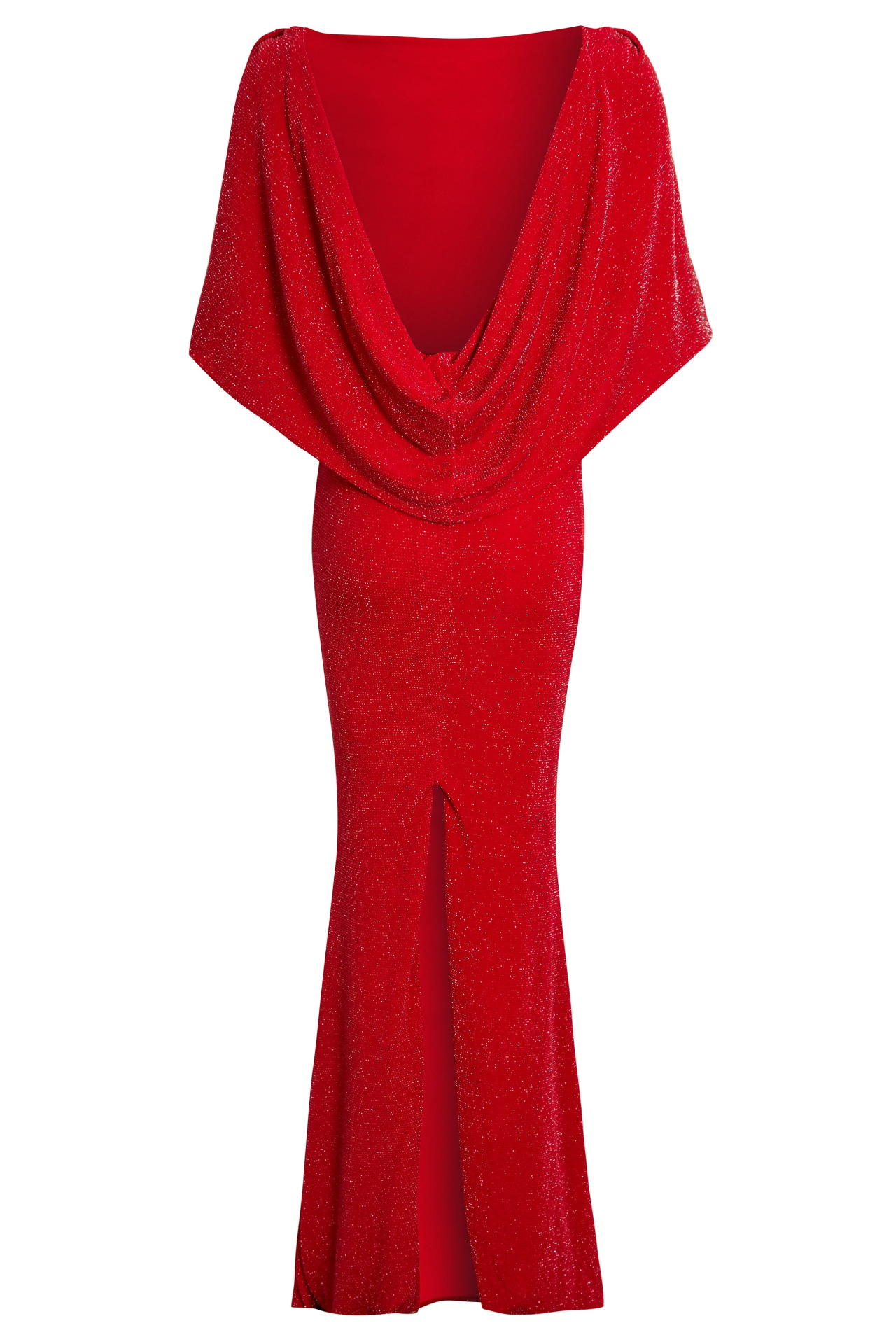 Sarvin Marilyn Red Cowl Back Gown