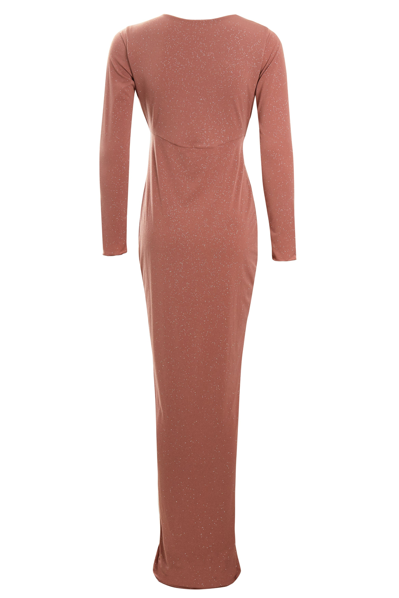 Sarvin Clara Rose Gold Twist-Knot Front Dress