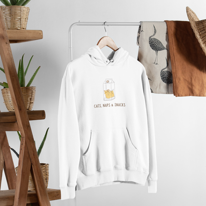 Oat Milk Club - Cats, Naps & Snacks - Organic Cotton Hoodie