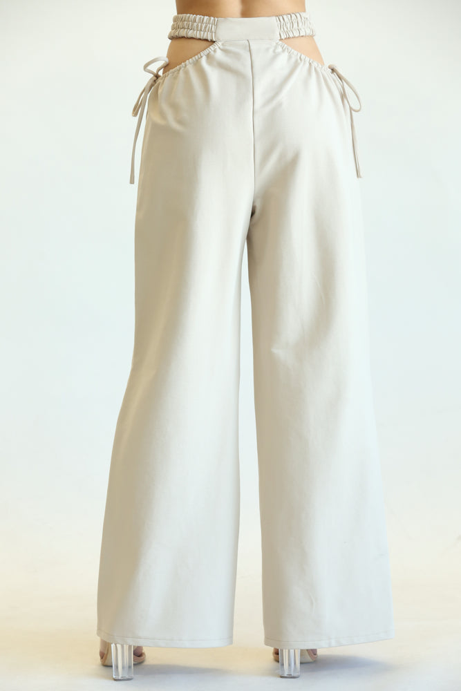 Kelly - Premium High-Rise Cut-out Trousers