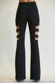 Lola - Premium Elevated Retro Chic Belted Bell Bottom Trousers