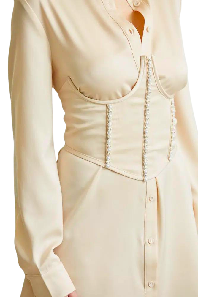 Audrey - Premium Corset & Shirt Dress Combo