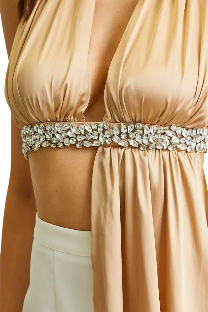 Brooklyn - Luxe Satin Halter Top