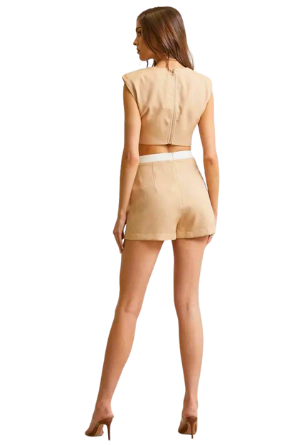 Madelyn - Premium Designer Top + Shorts Set