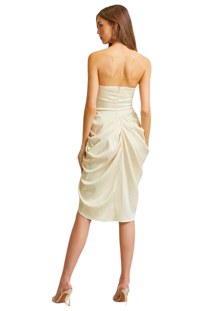 Wren - Luxurious Satin Fabric Dress