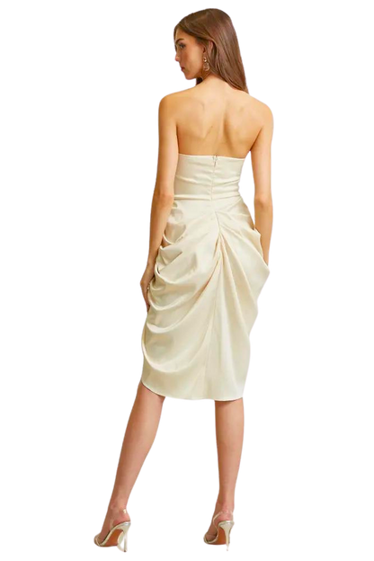 Wren - Luxurious Satin Fabric Dress