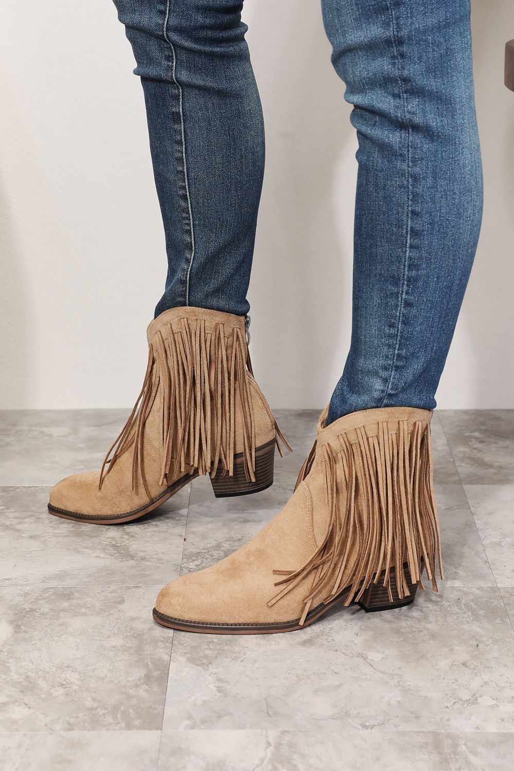 Legend Chic Fringed Ankle Boots with Cowboy Flair