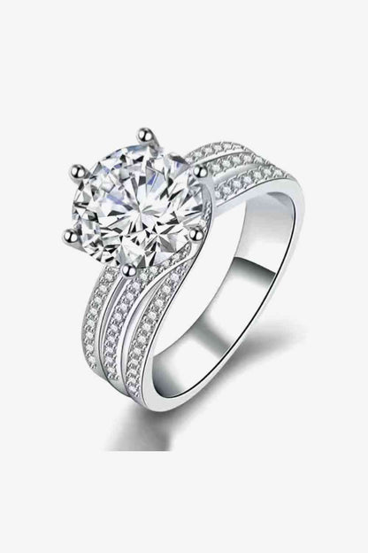 Adored 3 Carat Moissanite Three-Layer Ring