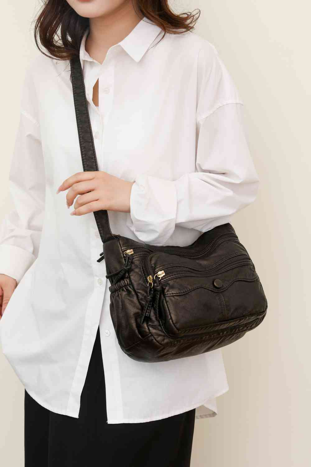 Adored PU Leather Crossbody Bag